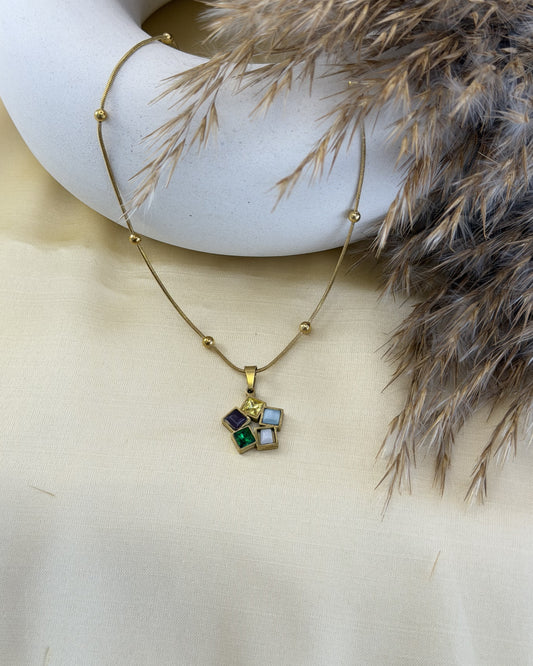 Gem Mosaic Necklace