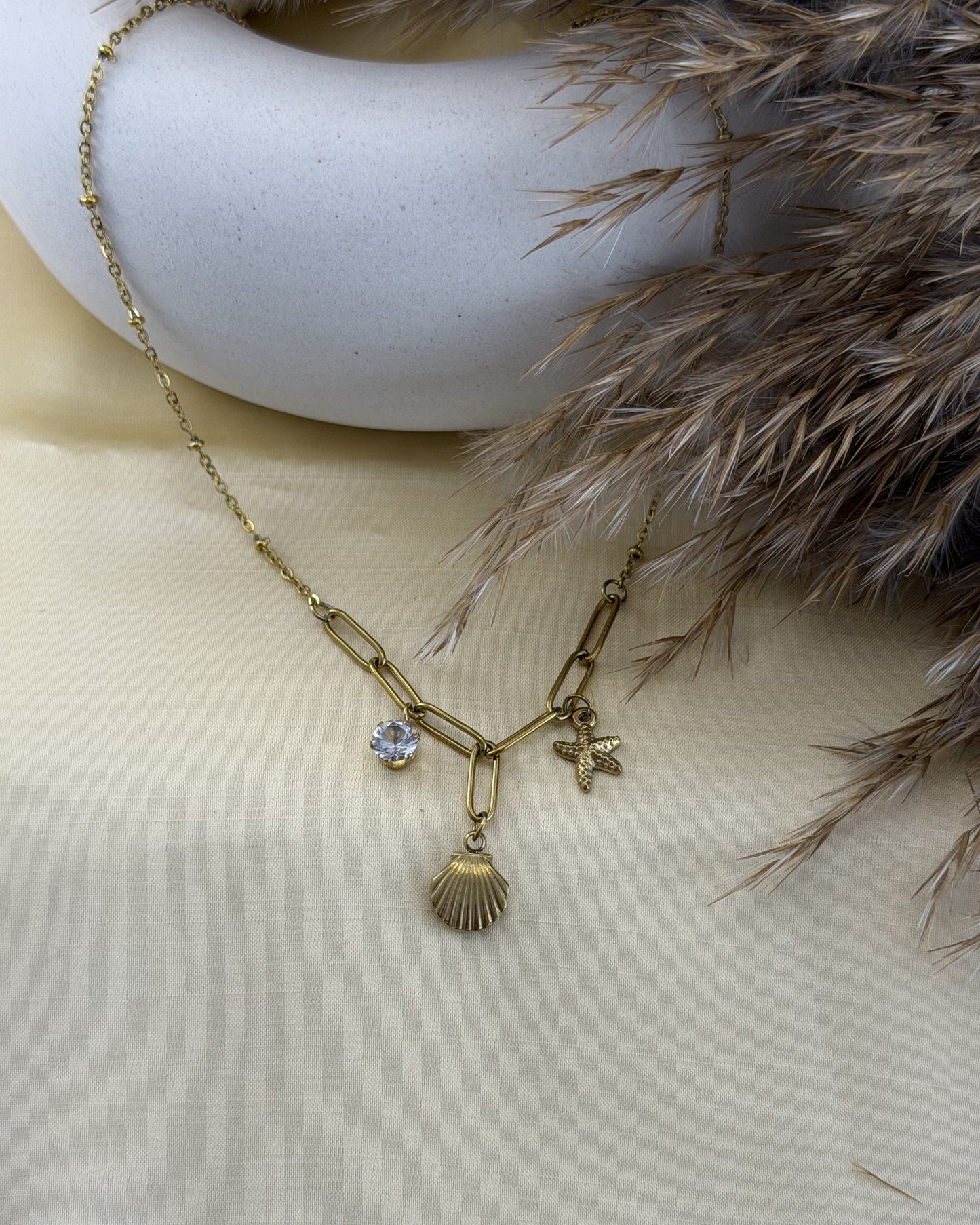 Seashell Charm Necklace
