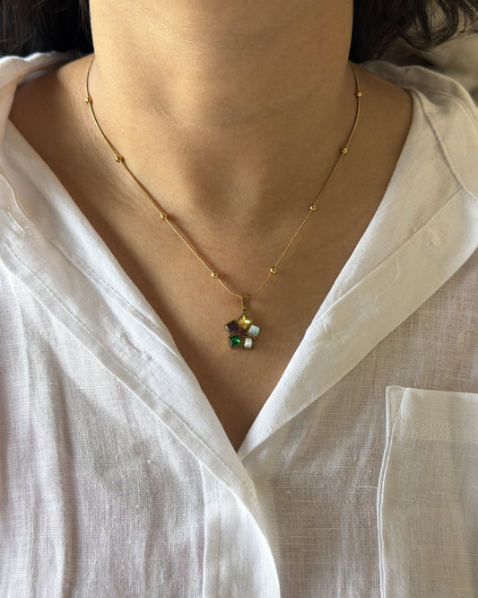 Gem Mosaic Necklace
