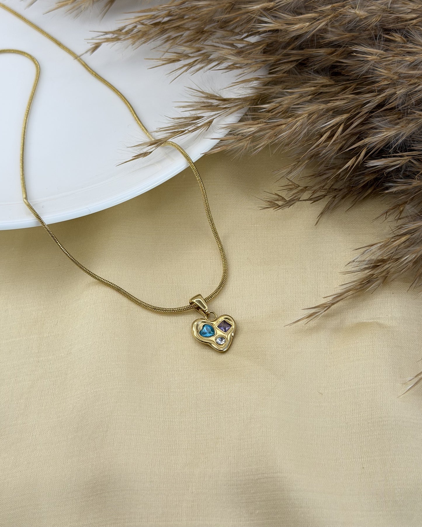 Color Pop Heart Necklace