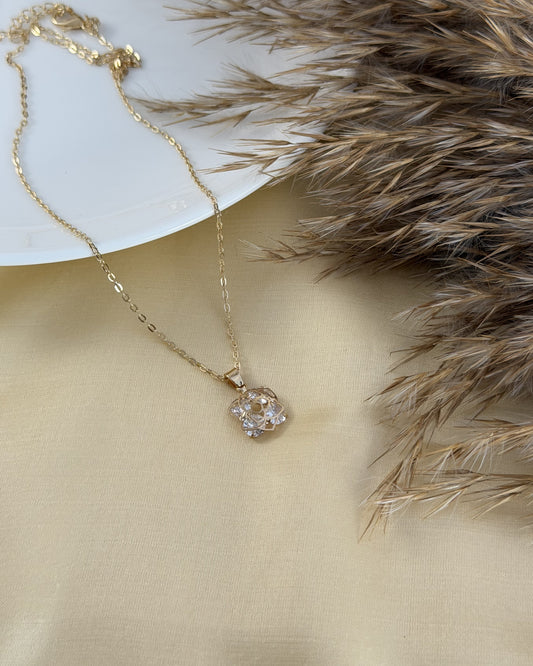 Petal Studded Necklace