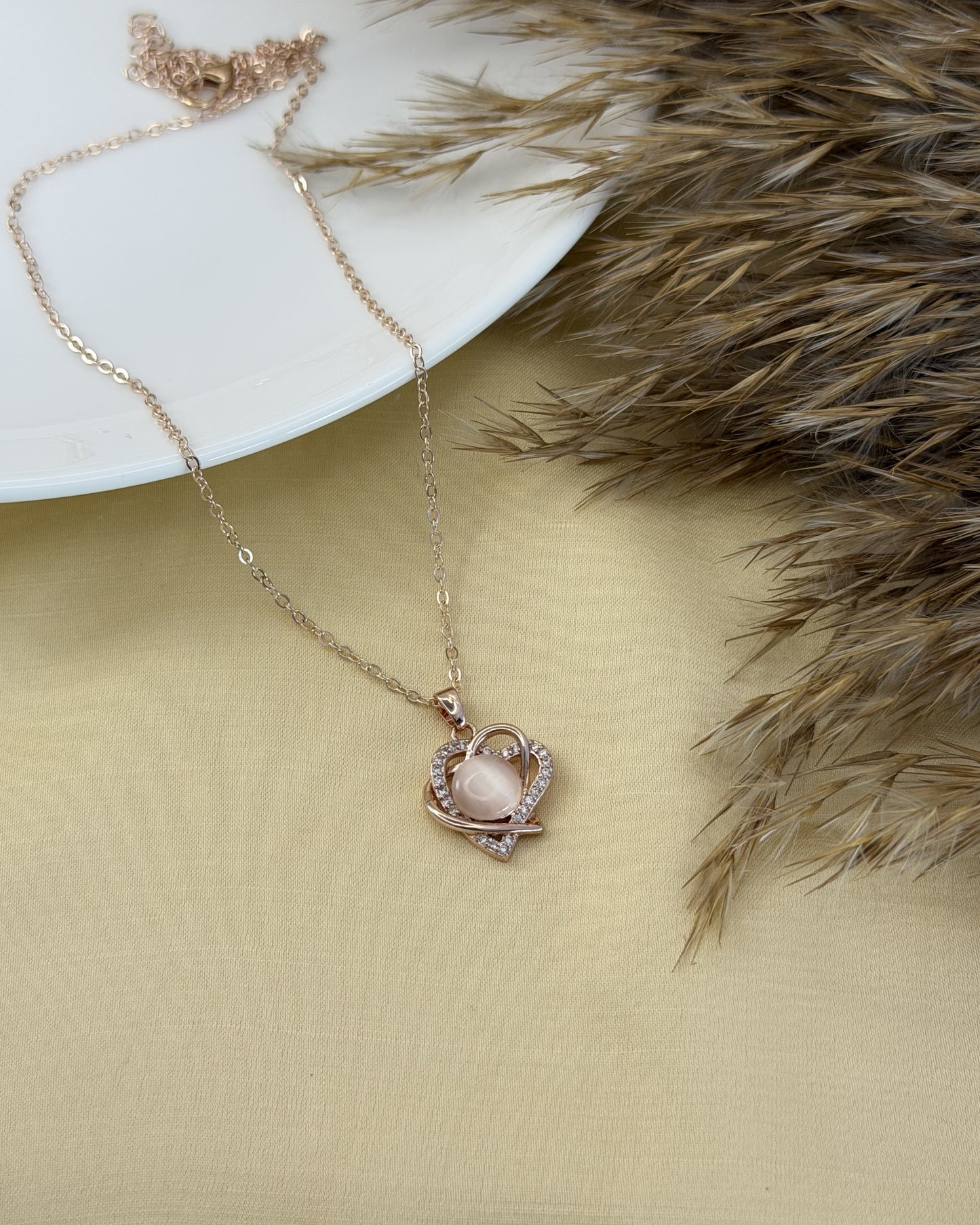 Blush Heart Necklace