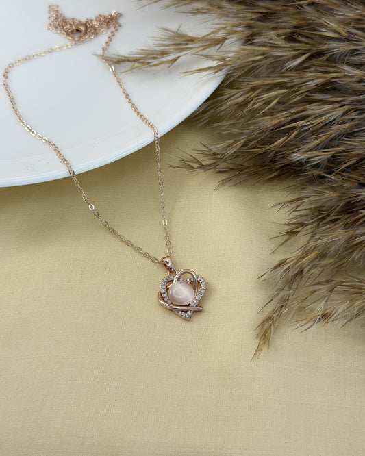 Blush Heart Necklace