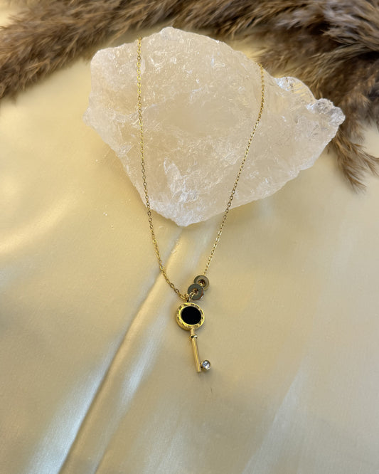 Midnight Key Necklace