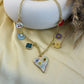 Love Mosaic Charm Necklace
