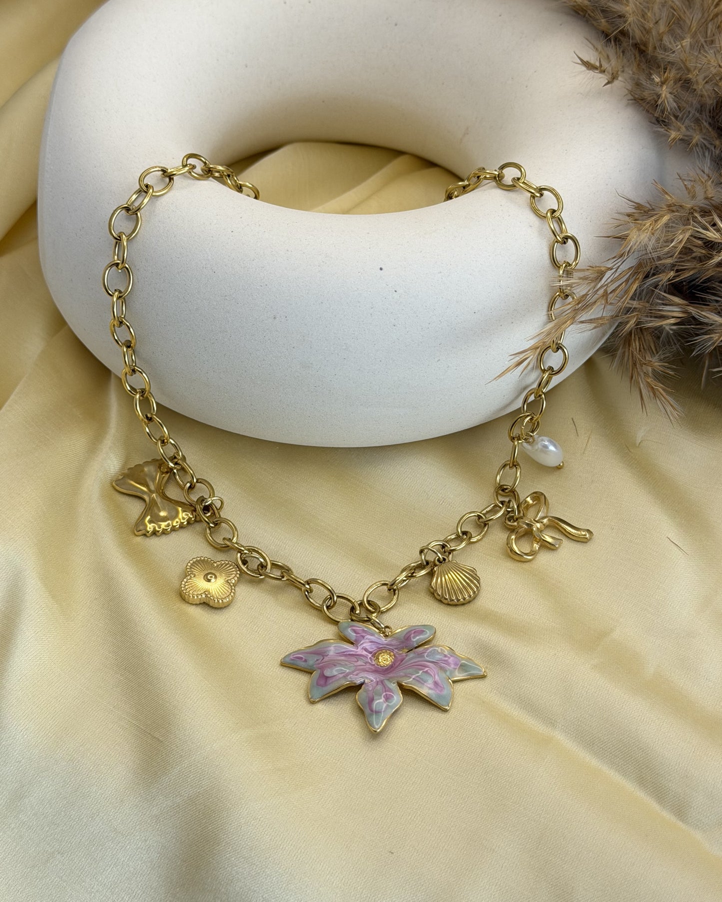 Flora Charm Necklace
