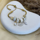 Ocean Pearl Charm Bracelet