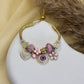 Pink Blossom Evil Eye Bracelet