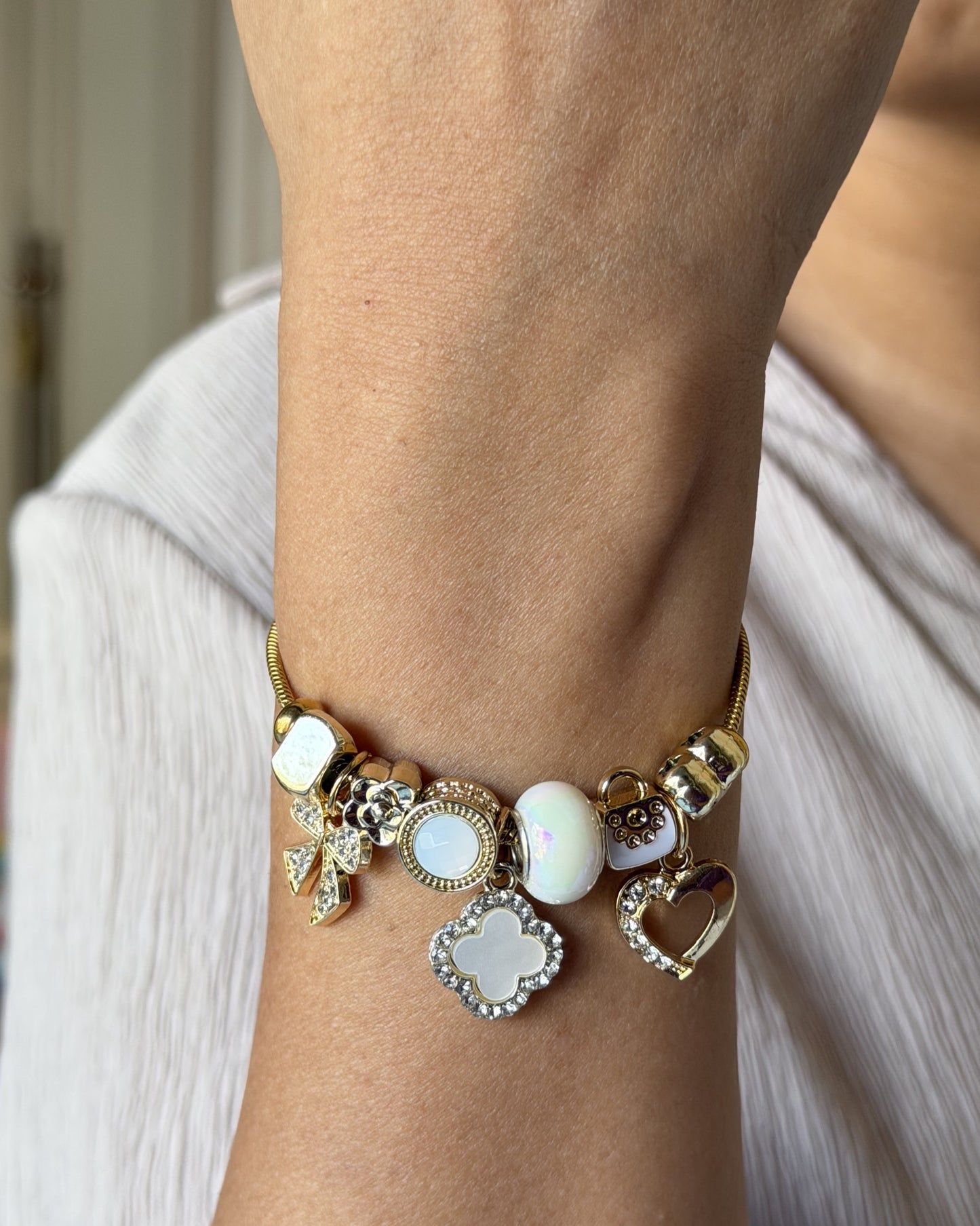 Golden Grace Charm Bracelet