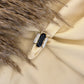 Monochrome Muse Ring (Size Adjustable)