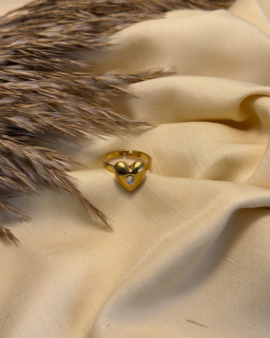 Amora Heart Ring (Size Adjustable)