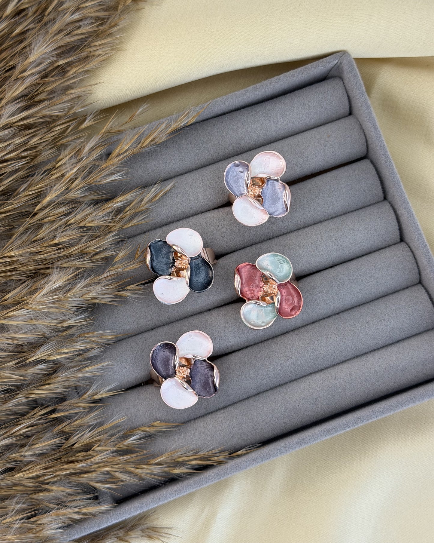Roselle Ring (Size Adjustable)