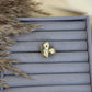 Golden Pebble Ring (Size-8)