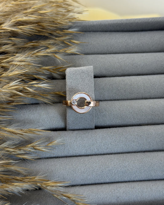 Celeste Circle Ring (Size Adjustable)