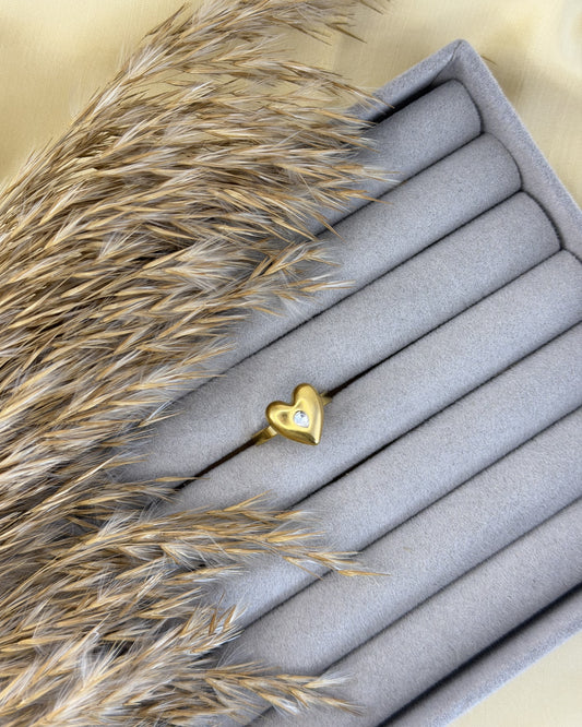 Amora Heart Ring (Size Adjustable)