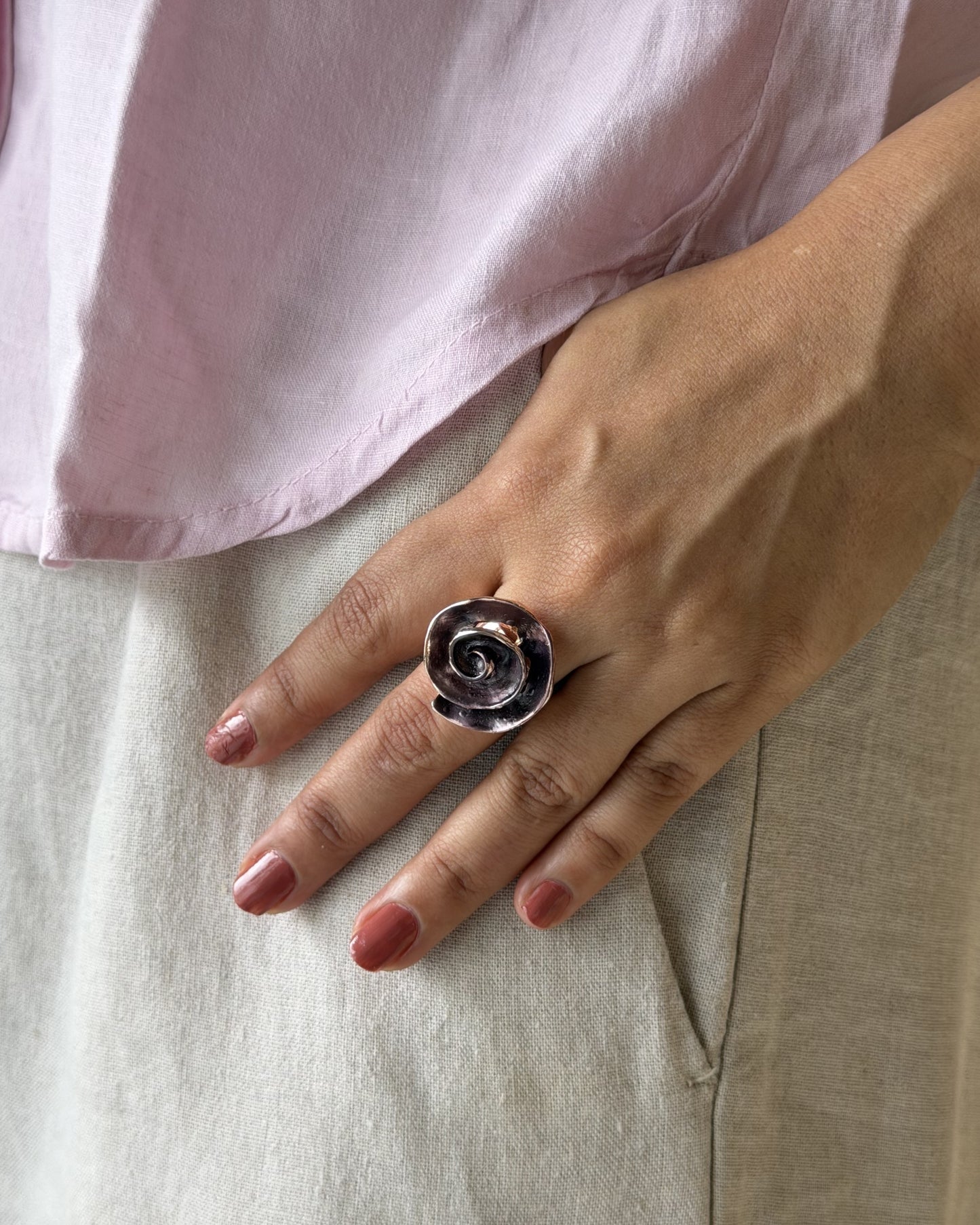 Spiral Ring (Size Adjustable)