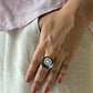 Mosaic Pearl Ring (Size Adjustable)