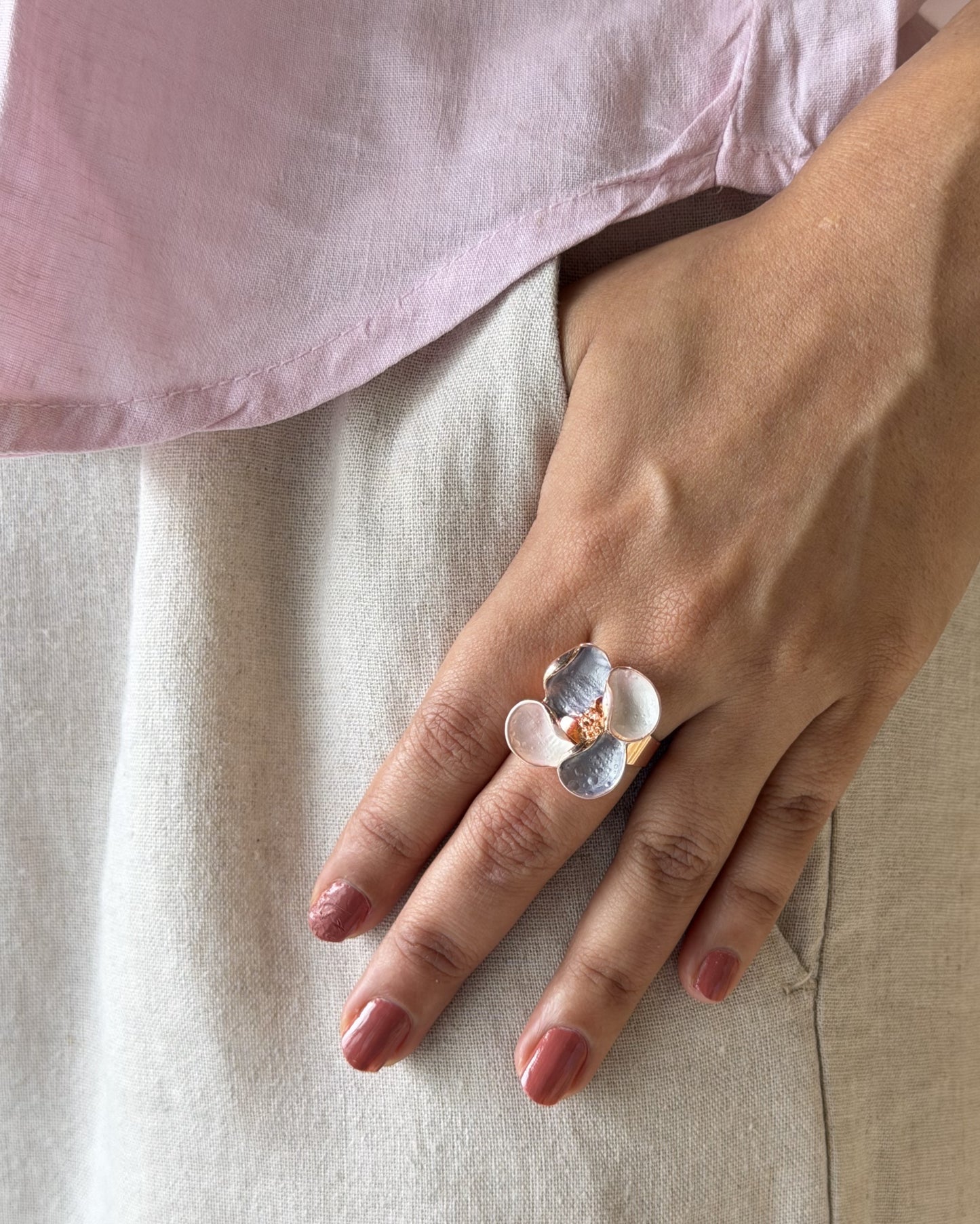 Roselle Ring (Size Adjustable)