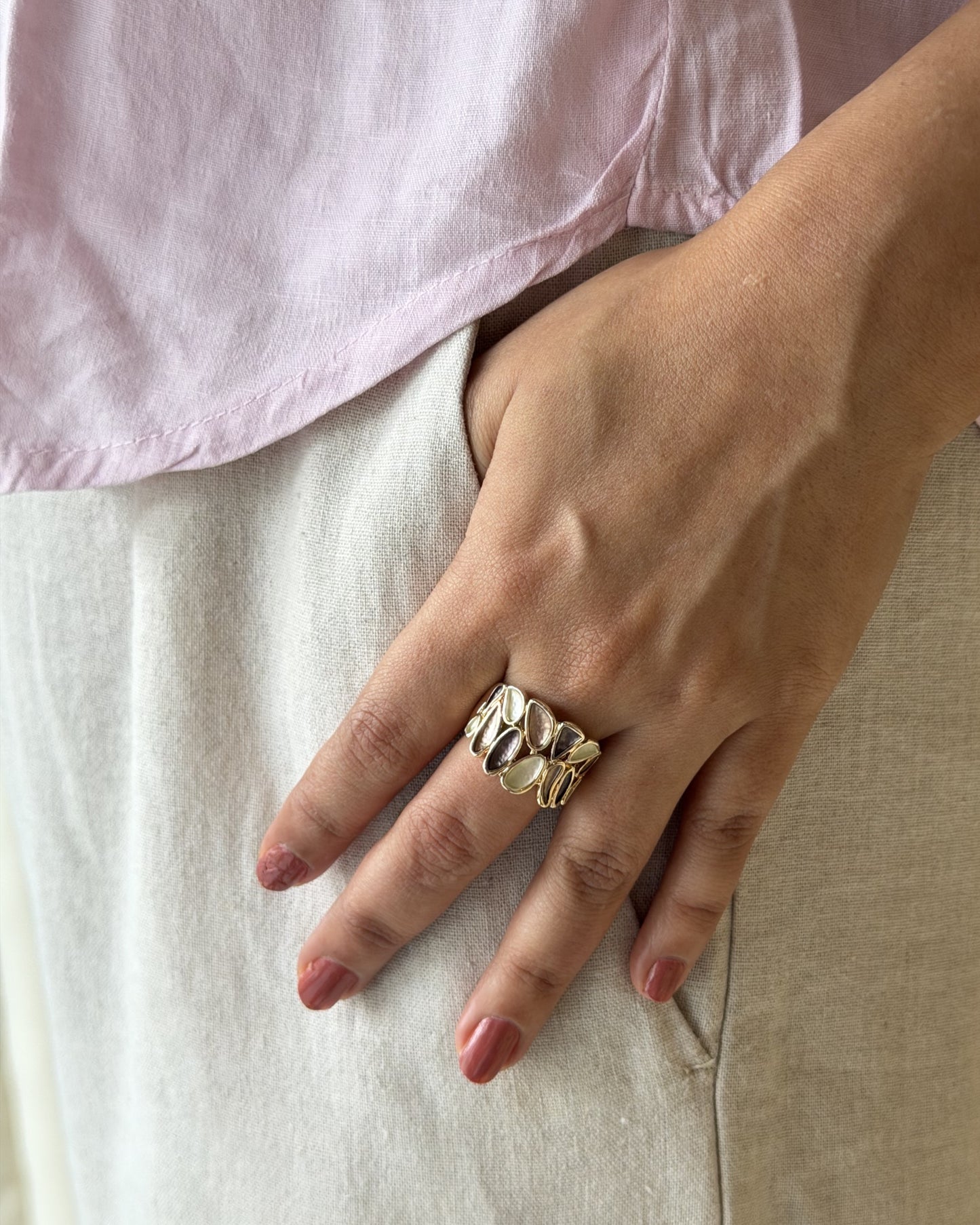 Marquise Mosaic Ring (Stretch-Fit Size)