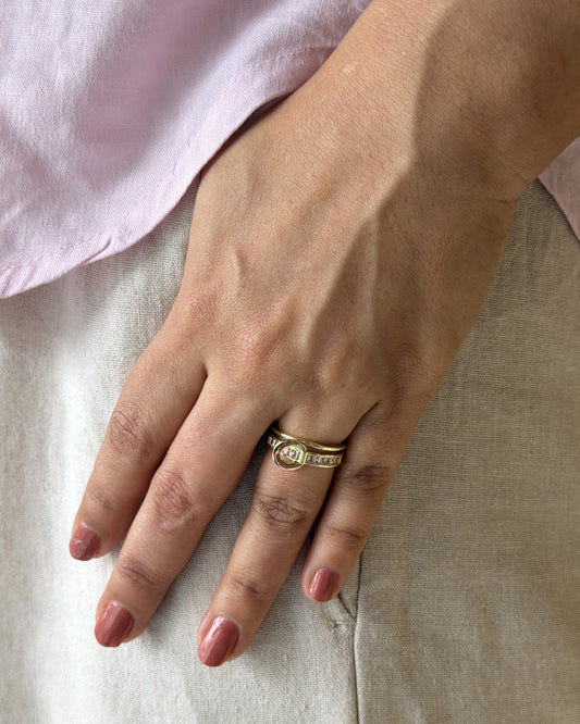 Infinity Lock Ring (Size Adjustable)