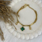 Emerald Clover Bracelet