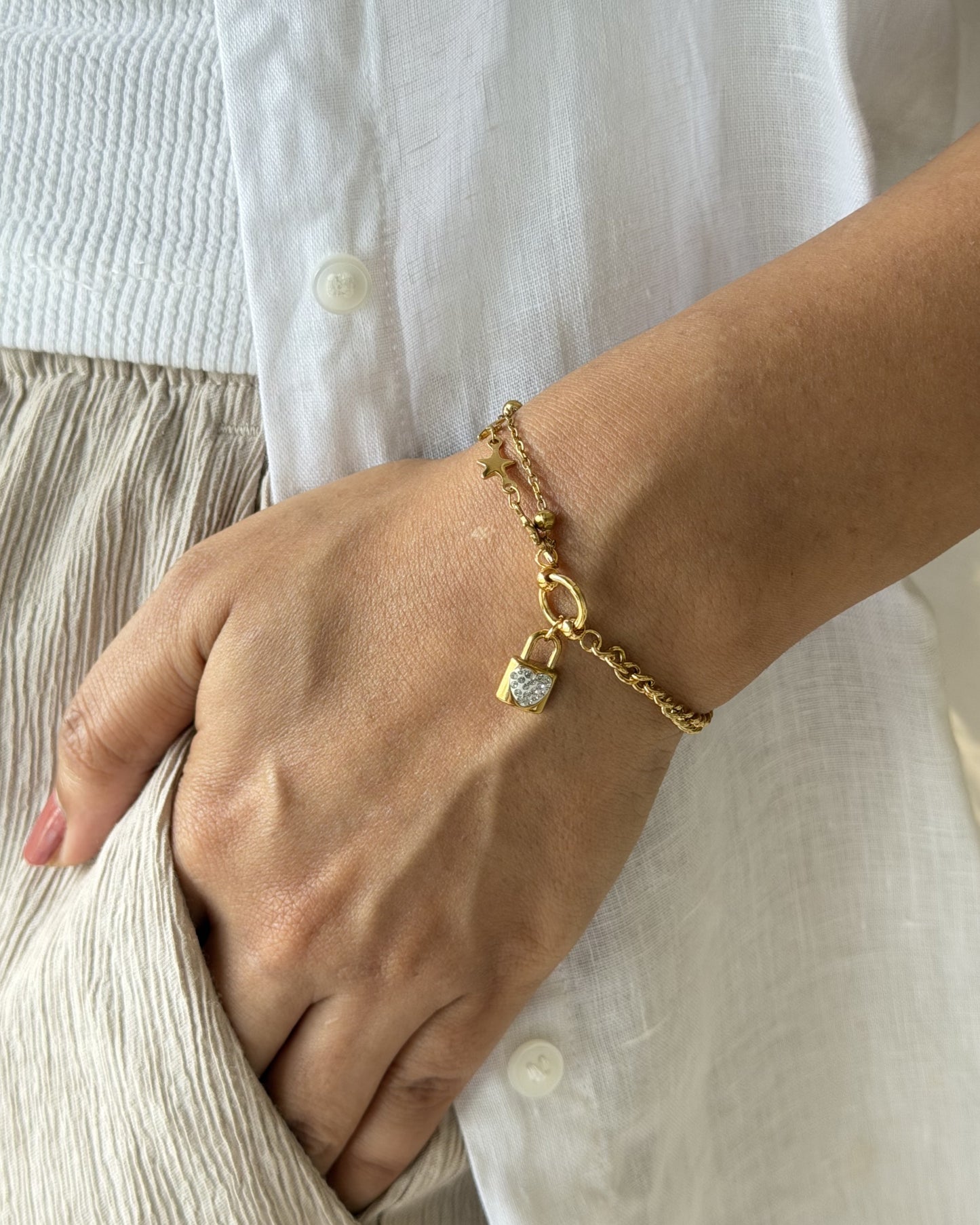 Celestial Lock Bracelet