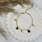 Noir Clover Link Bracelet