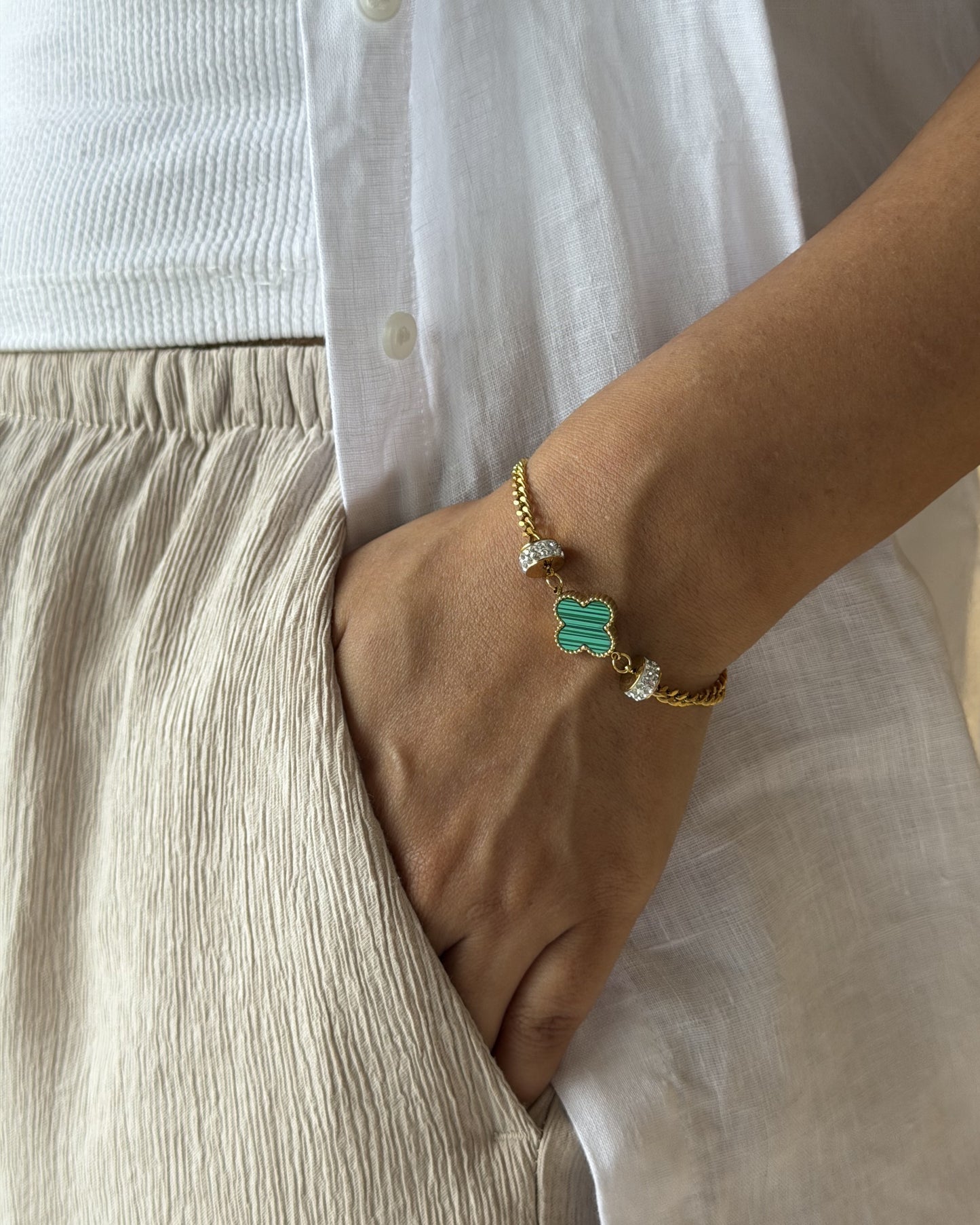 Emerald Muse Link Bracelet