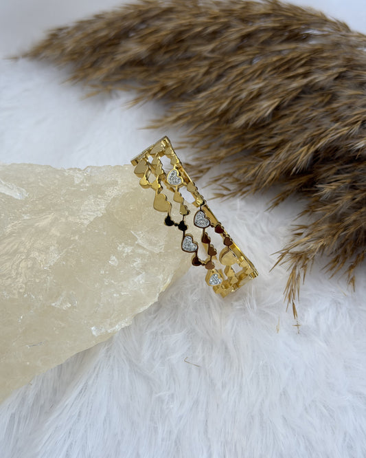 Heart Cascade Bracelet
