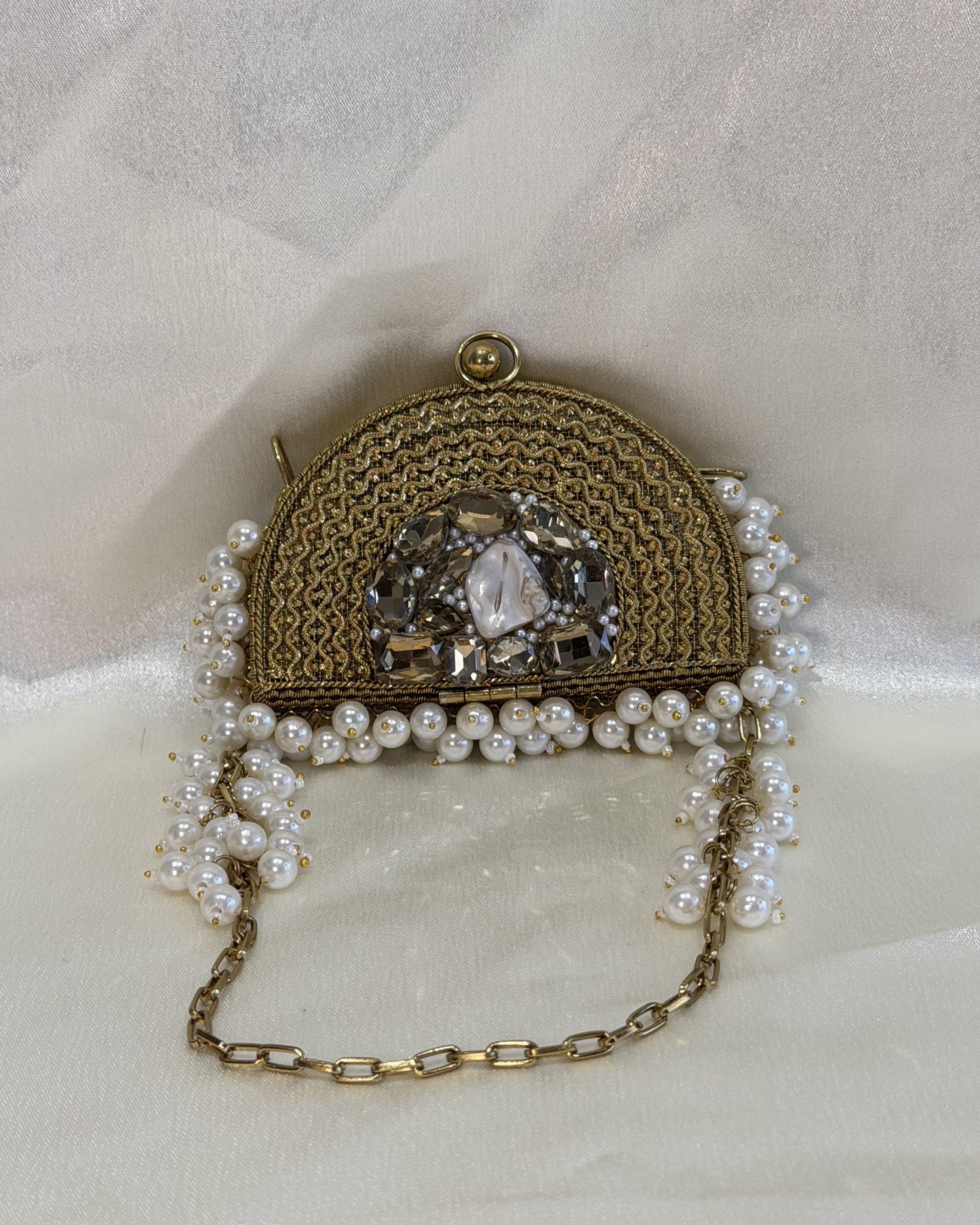 Pearl Arc Mini Clutch