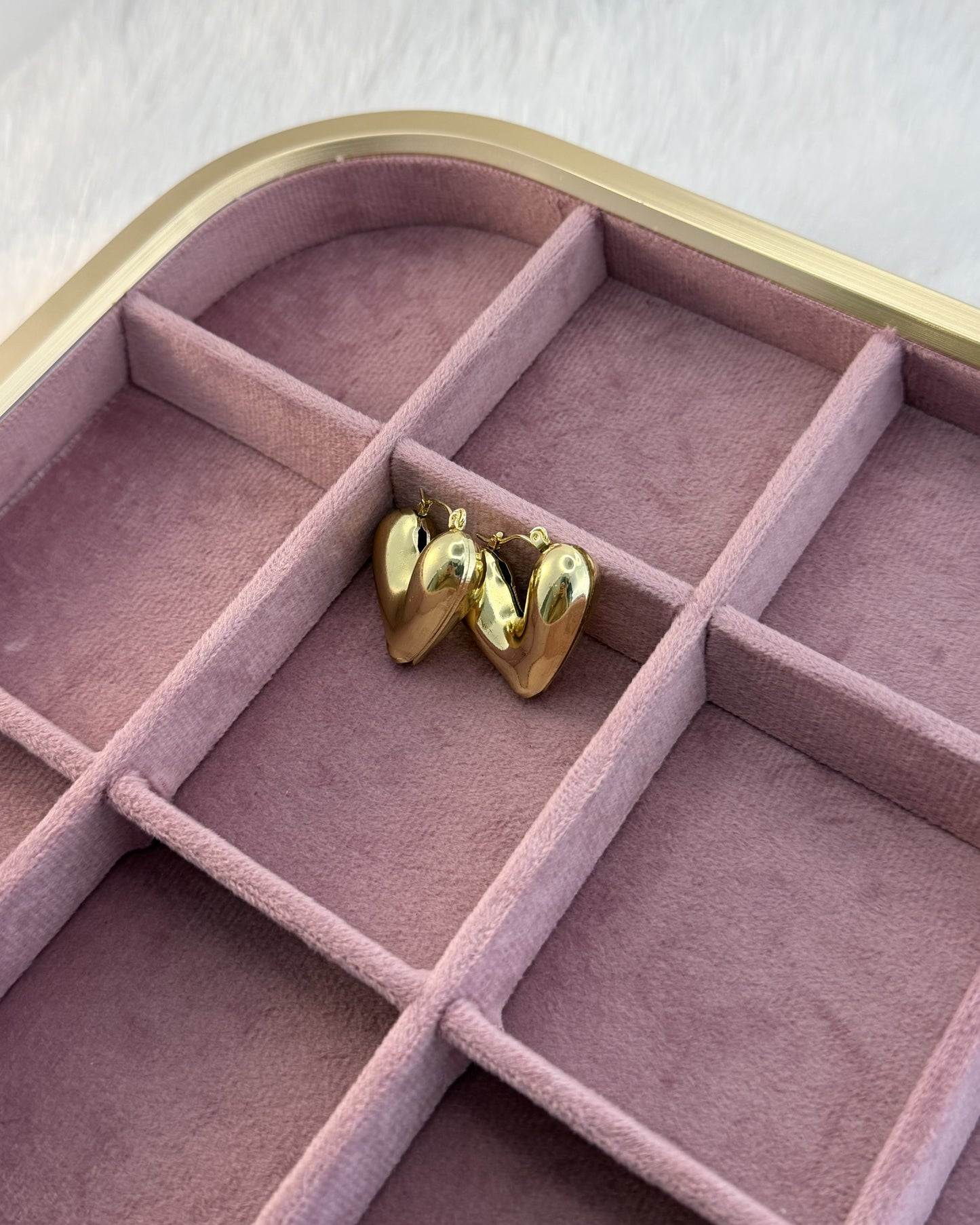 Molten Heart Drop Earrings