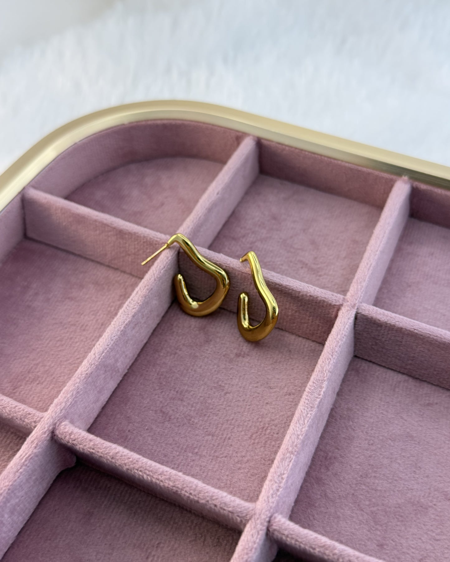 Sculpted Gold Earrings