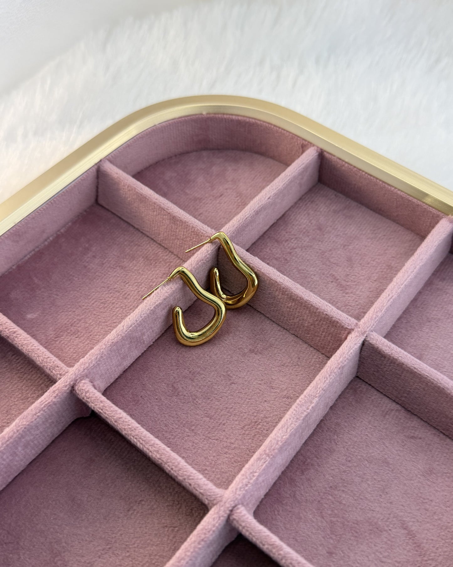 Sculpted Gold Earrings