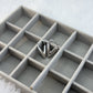 V-Line Silver Hoops