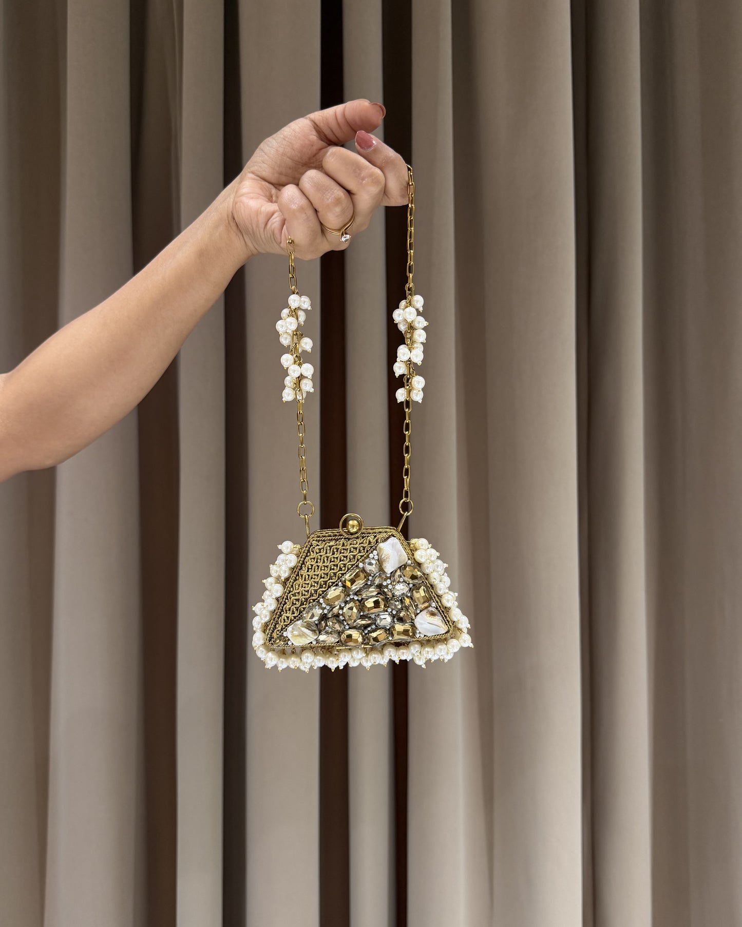 Pearl Gleam Mini Clutch