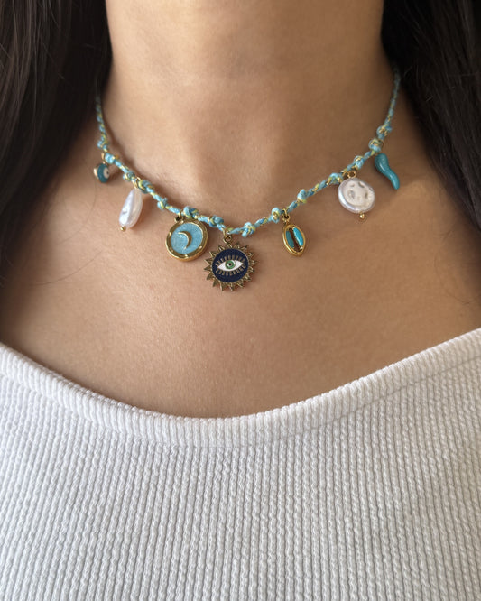 Azure Moon Necklace