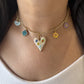 Love Mosaic Charm Necklace