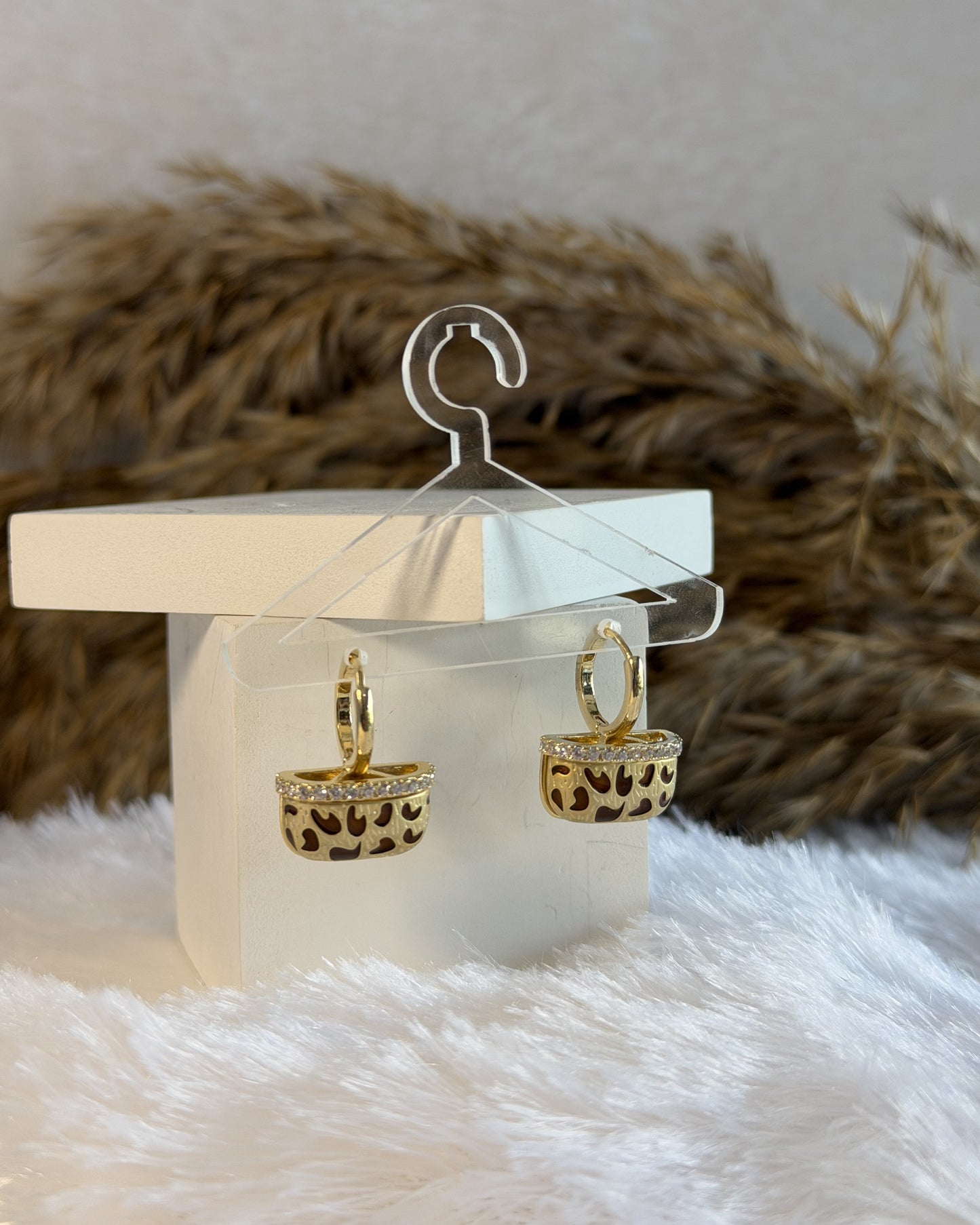 Luna Leopard Hoop Earrings