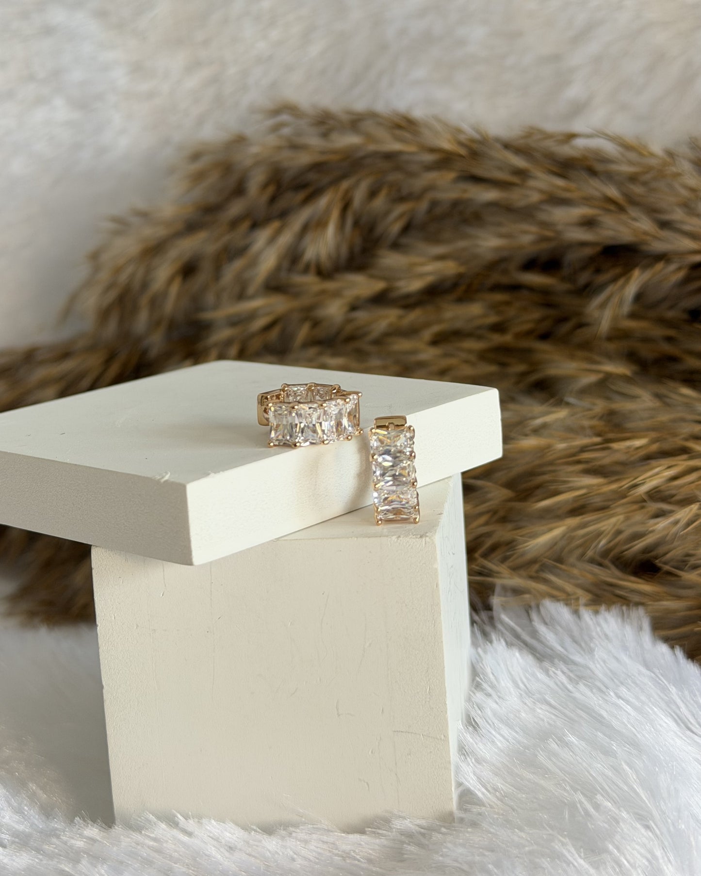 Luxe Crystal Bar Earrings