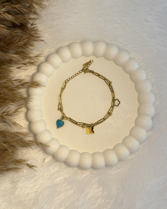 Dainty Charm Link Bracelet