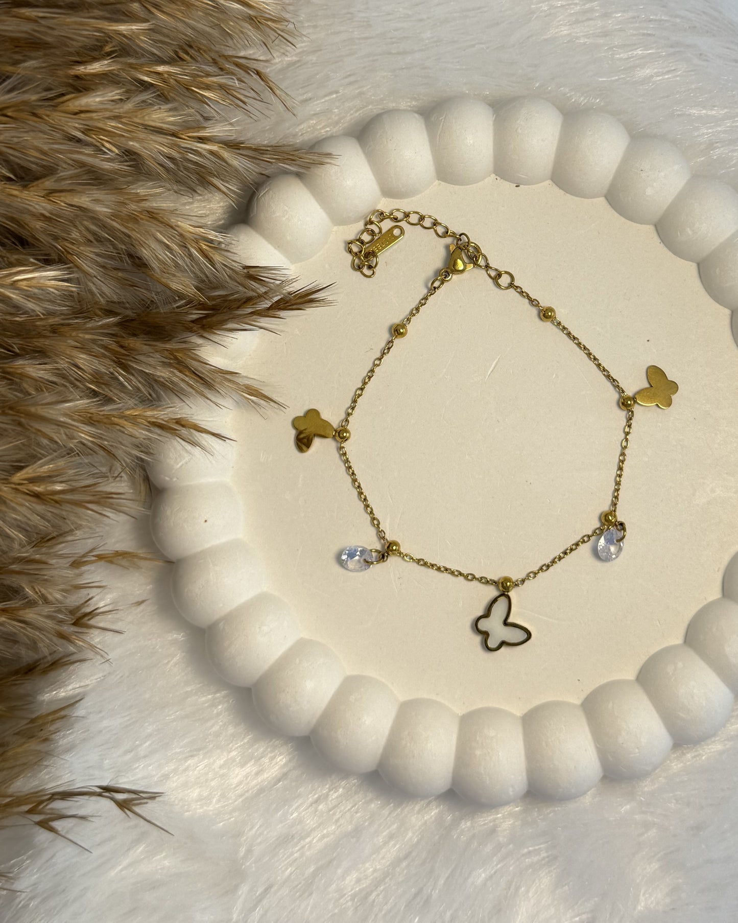 Flutter Charm Chain Bracelet