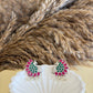 Peacock studs