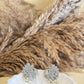 Peacock studs