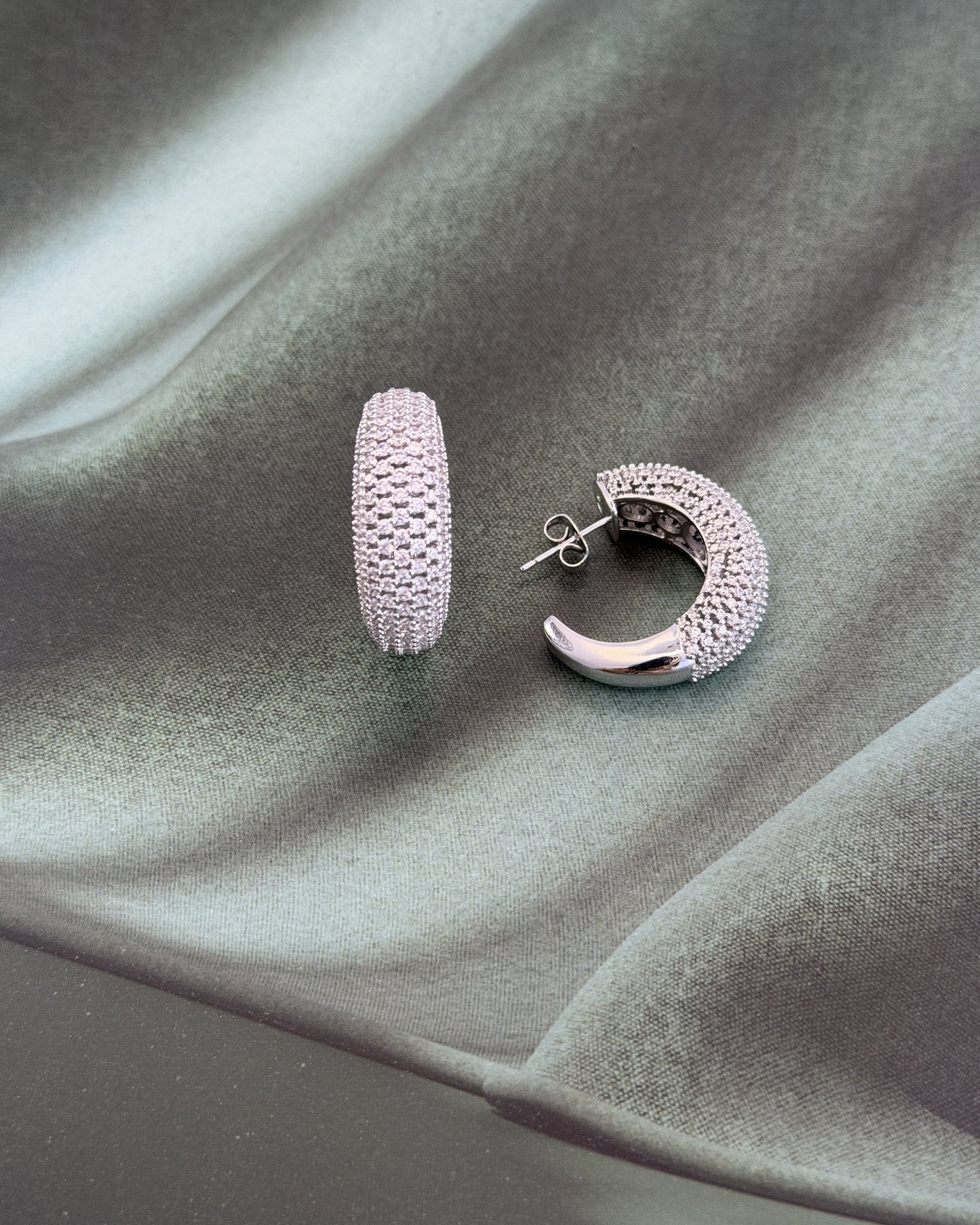 Celeste Spark Hoop Earrings