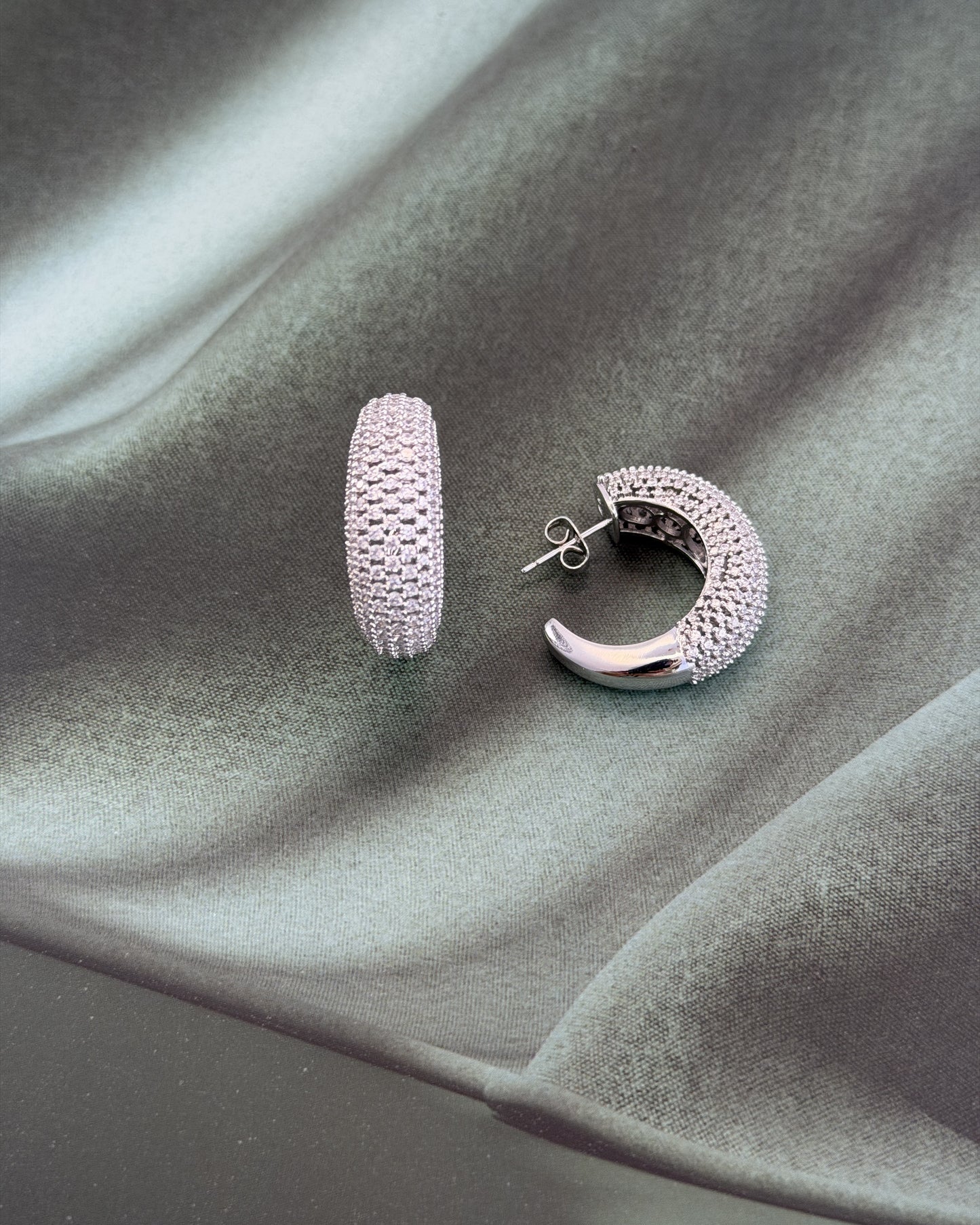 Celeste Spark Hoop Earrings