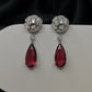 Scarlet Petal Earrings
