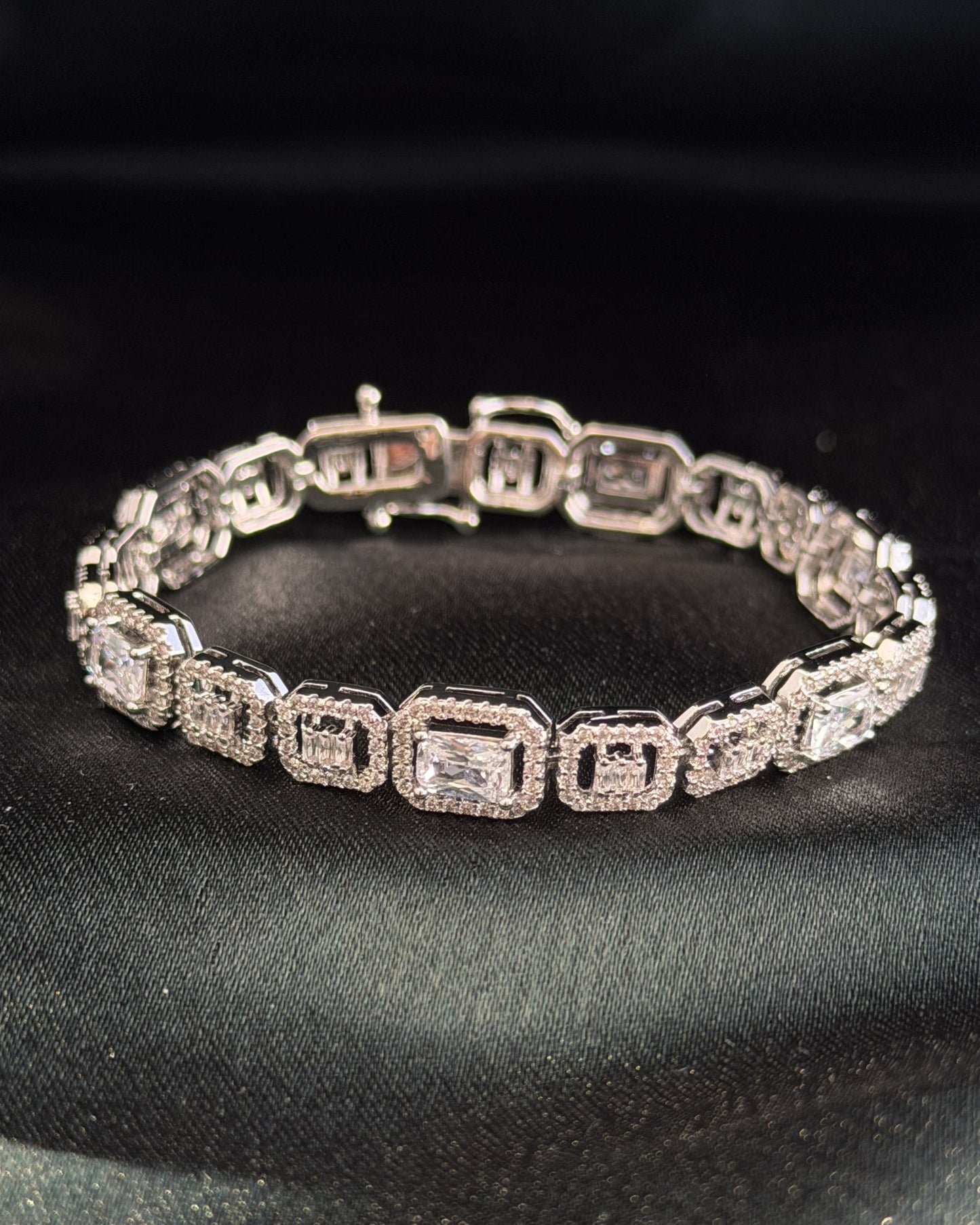 Emerald Cut Tennis Bracelet
