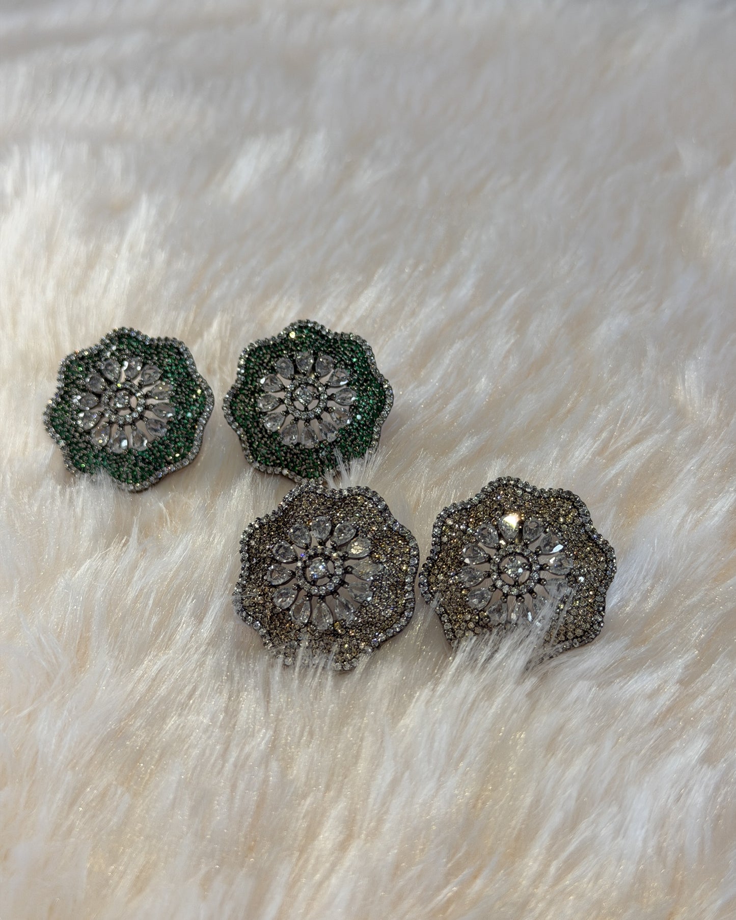 Petal Crystal Studs