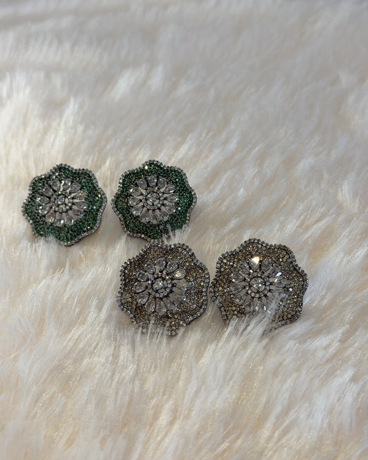 Petal Crystal Studs