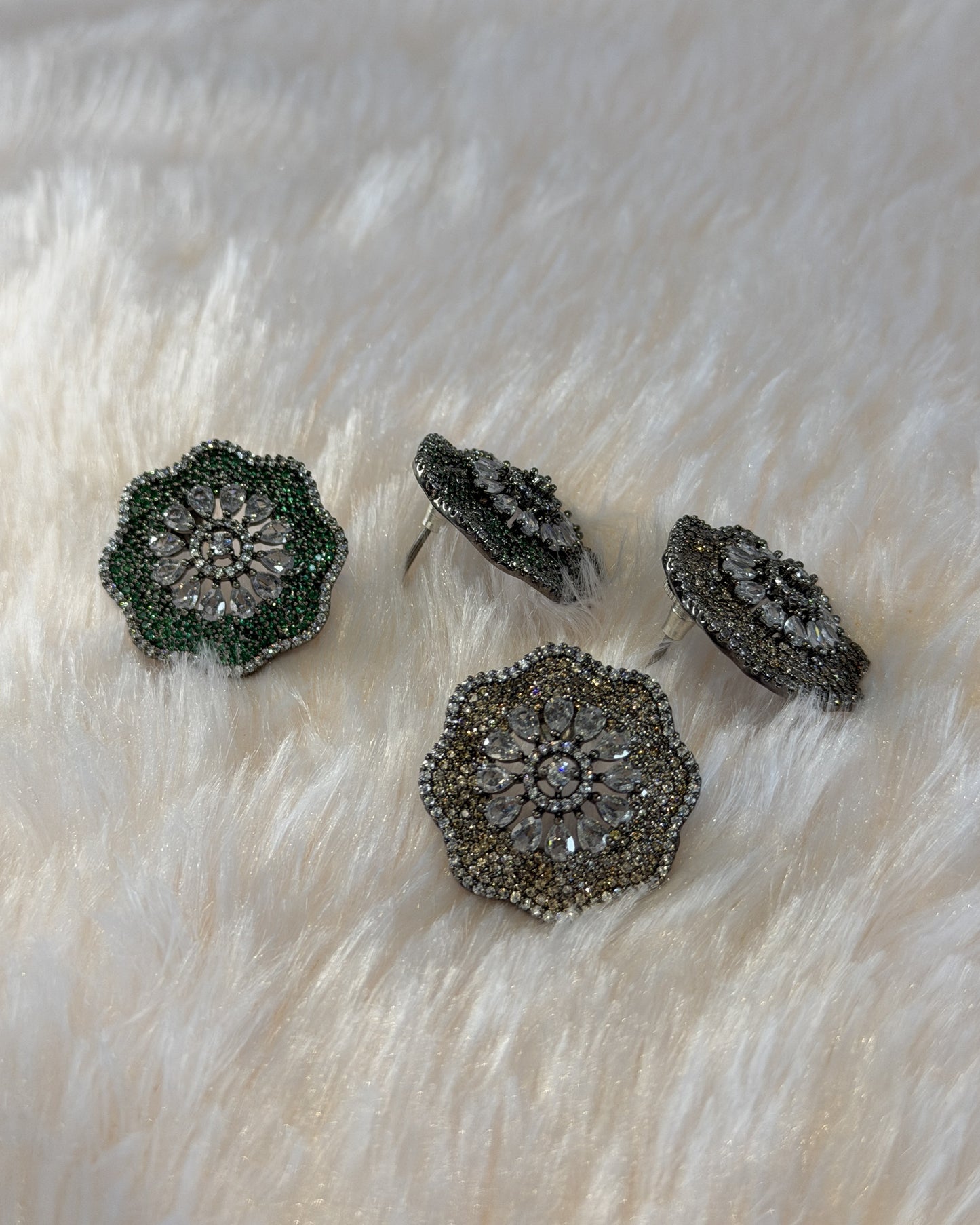 Petal Crystal Studs
